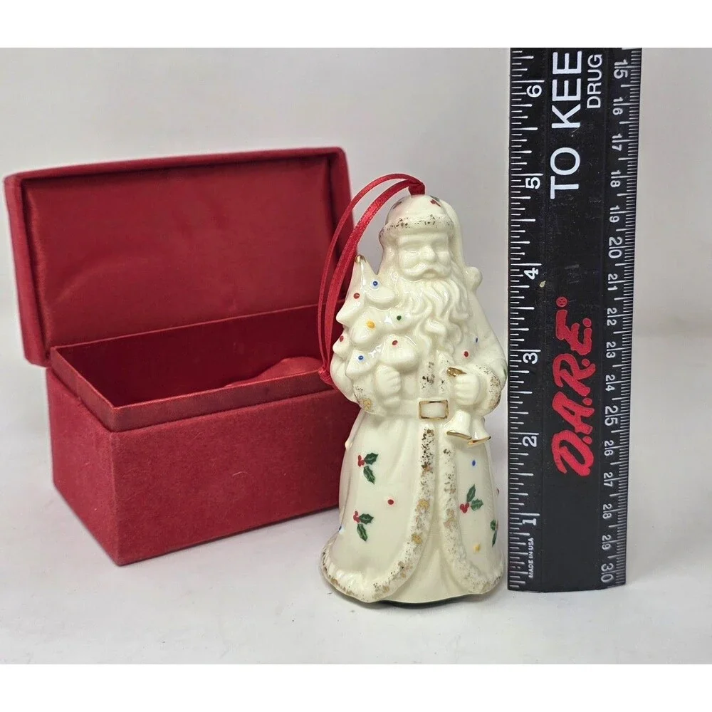 Santa Claus Formalities Baum Bros Holly Collection Porcelain Figurine Ornament